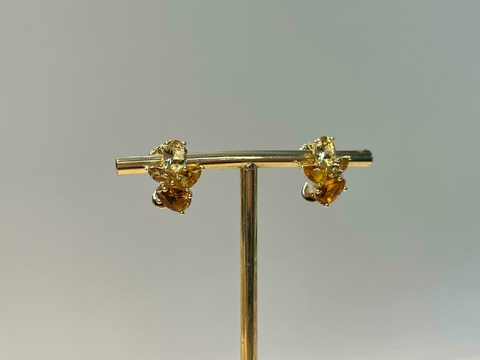 BRINCO GOTAS TOPAZIO CITRINO