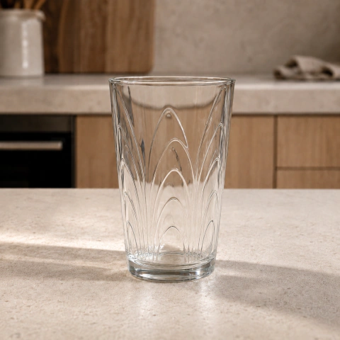 Set x6 Vasos Durax Coraline Vidrio Labrado 350ml