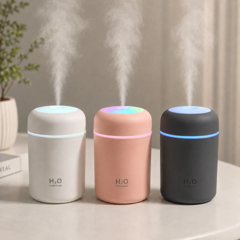 Humidificador Ultrasónico USB H2O con Luz LED Colorful Compacto