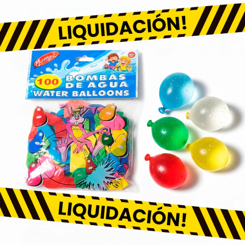 Bombuchas Bombitas de Agua Multicolor Bolsa x 100 Unidades - comprar online