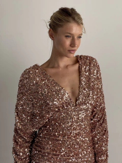 vestido CARMEE GOLD - MANDY OFFICIAL MAYOR