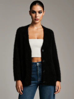 SACO CARDIGAN TEVA NEGRO - comprar online