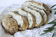 Pan de olivas masa madre