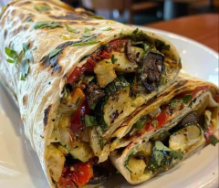 Wrap de vegetales al wok