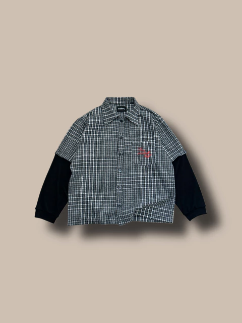 Camisa quadrille negra. - comprar online