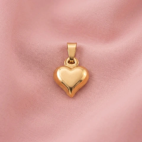 Dije Corazon Acero Dorado