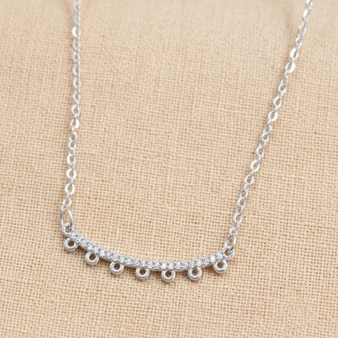 Collar Acero Blanco