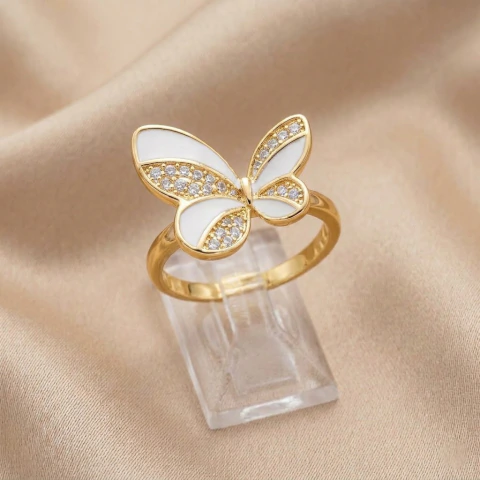 Anillo Acero Dorado