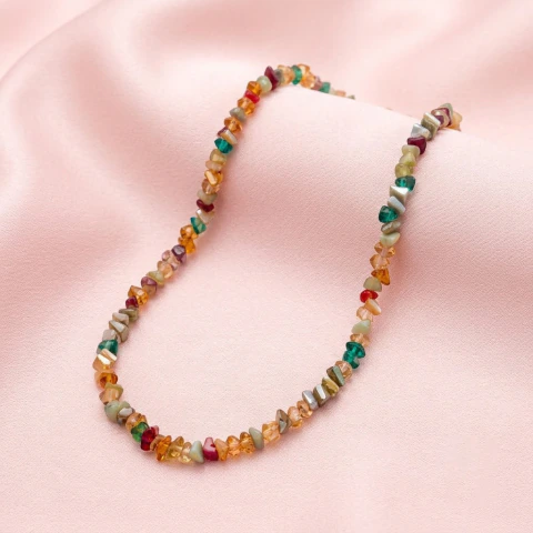 Collar Piedras Coloridas