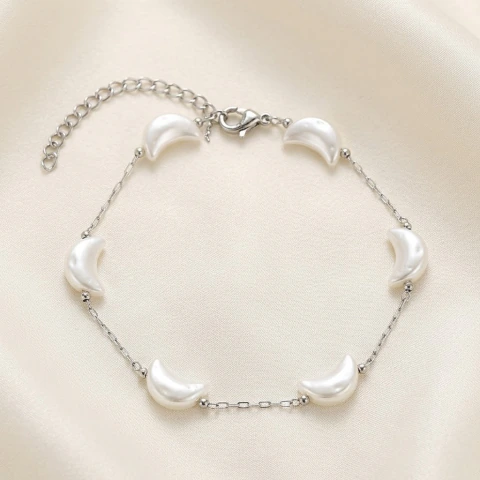 Pulsera Acero Dije Luna