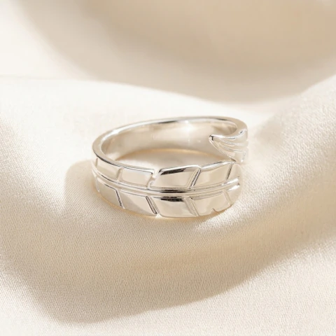 Anillo Acero Blanco