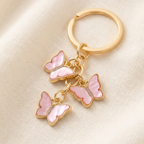 Llavero Triple Mariposa