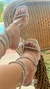 Sandália espiral salto tábua - comprar online