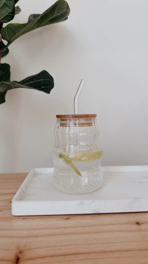 VASO CORAL VIDRIO 600 ML - comprar online