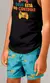 Shorts Tactel Estampado Deus Está No Controle - Tipo Raro Kids
