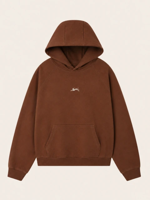 Hoodie "Essential Greyhound" | Brown