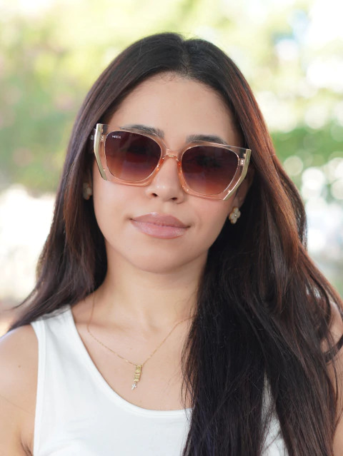 Óculos de Sol Gatinho Paloma | LIMA - Rose / Translúcido - comprar online