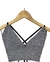 Cropped Queen em lurex - loja online