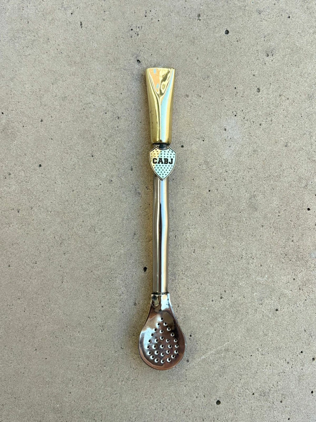 BOMBILLON BOCA ALPACA Y BRONCE