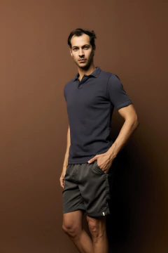 POLO TEXTURE MARINHO - comprar online