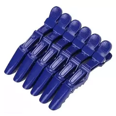 Clips Presilha Crocodilo Jacare Para Cabelo Com 6 Unidades