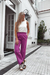 Pantalón torla recto - fucsia - comprar online