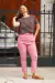 Pantalón torla con moño - rosa - VEIVE