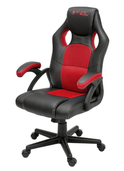 Cadeira Gamer 02 Preta/Vermelha Bright