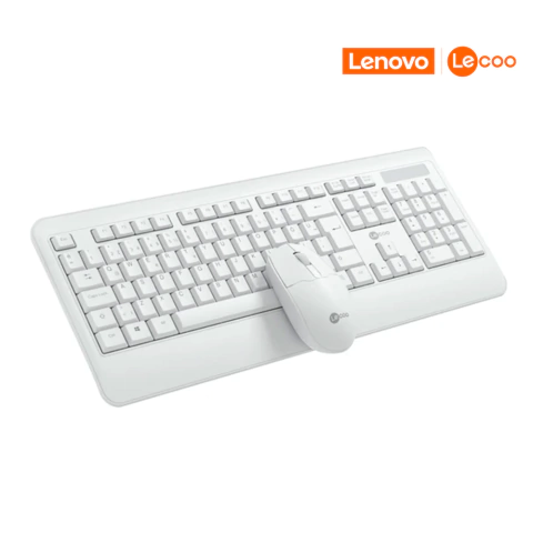 Kit Teclado+Mouse Wireless K-W202 Branco LECCO
