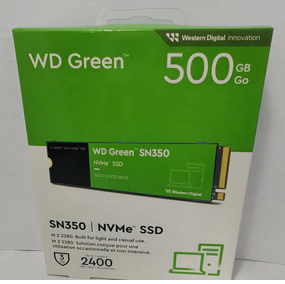 SSD 500GB NVMe M.2 2280 SN350 WD verde (imp)