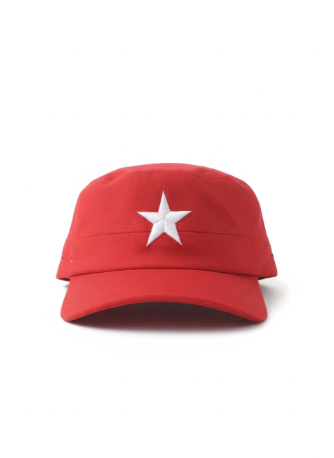 Boné Estilo Cubano - Modelo Che Guevara Clássico- vermelho