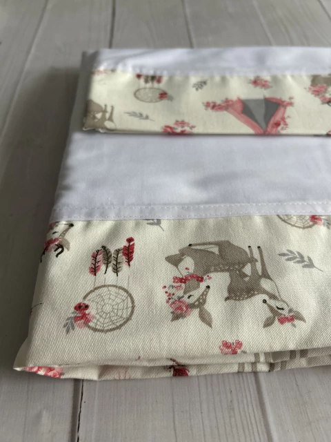 Juego de Sabanas 100% algodón Funcional 1,40mt x 0,90 cm x 0,15 cm de alto - tienda online