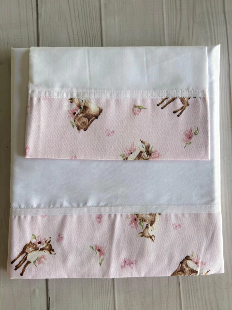 Juego de Sabanas 100% algodón Funcional 1,40mt x 0,90 cm x 0,15 cm de alto - comprar online