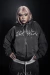 STRASS ZIP HOODIE EXXOTIC [GREY]