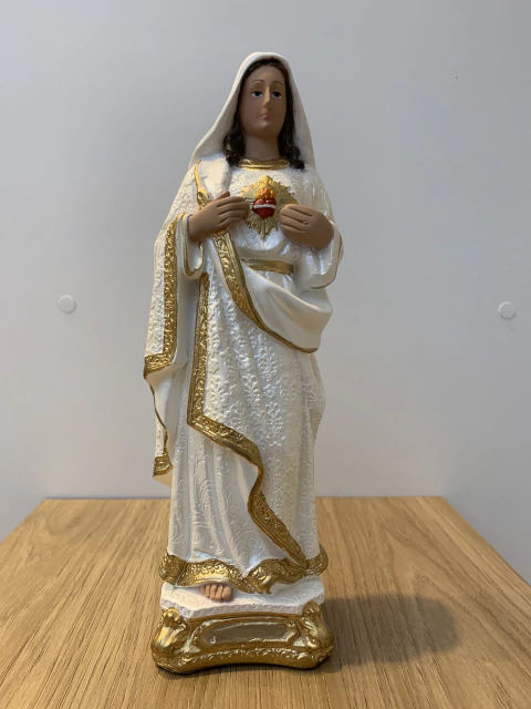 Imaculado Coração de Maria - Gesso 30cm