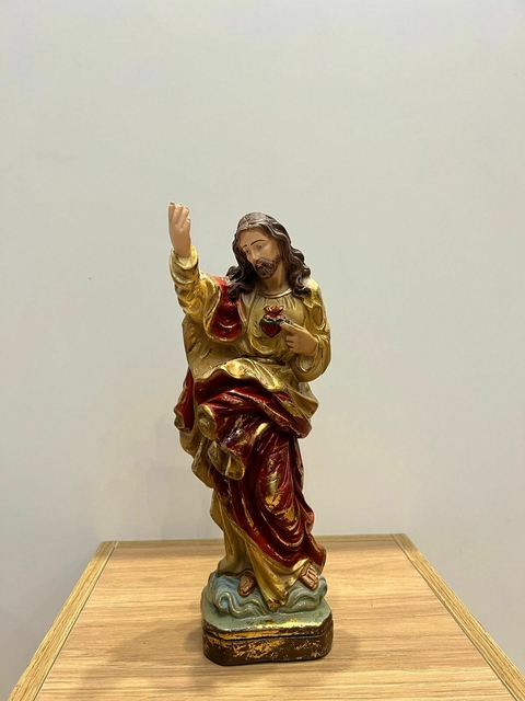 Sagrado Coração de Jesus - Gesso Barroco - 30 cm - comprar online
