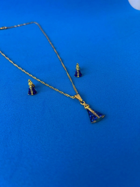 Conjunto Aparecida – Colar e Brincos