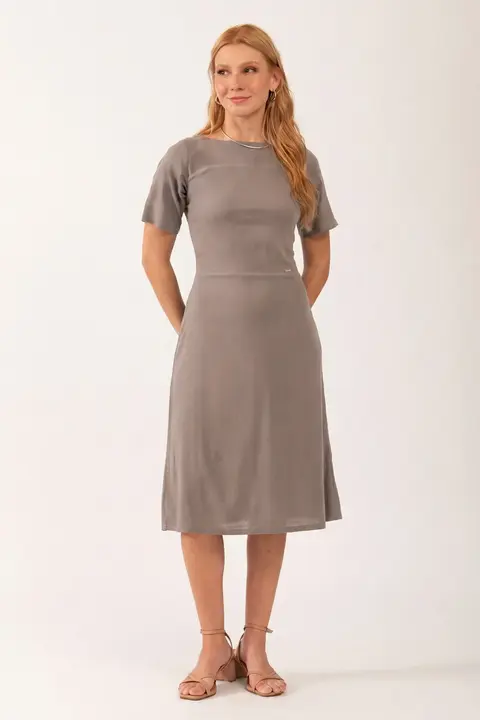 Vestido Midi de Manga Hilda