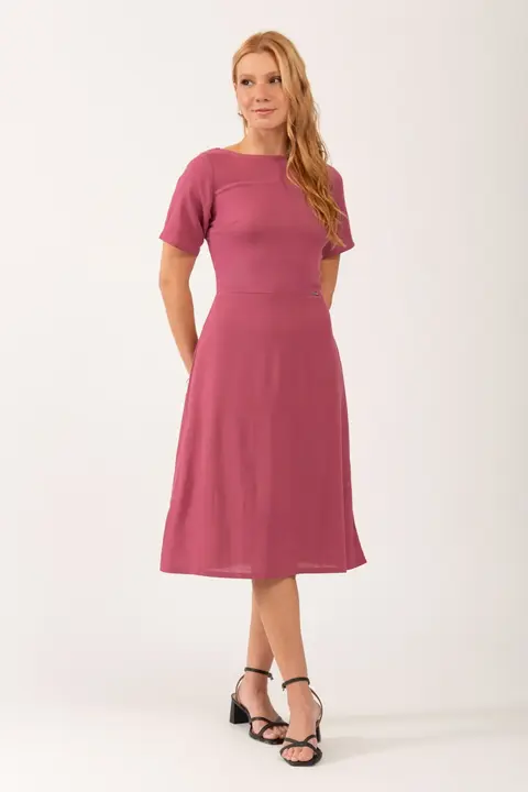 Vestido Midi de Manga Hilda