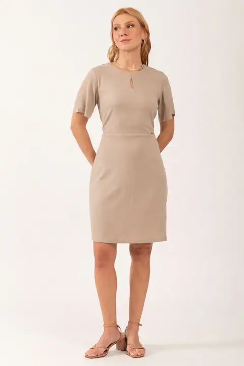 Vestido Curto de Manga Lavínia