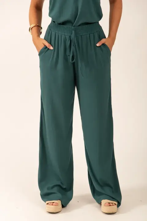Calça Pantalona com Elástico Samira