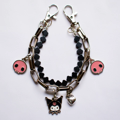 Stripe Shoes Kuromi Your Heart