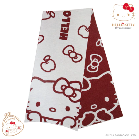 Cachecol Dupla Face Hello Kitty 50 Anos