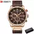 Relógio Curren 8291 Couro Cronógrafo - comprar online
