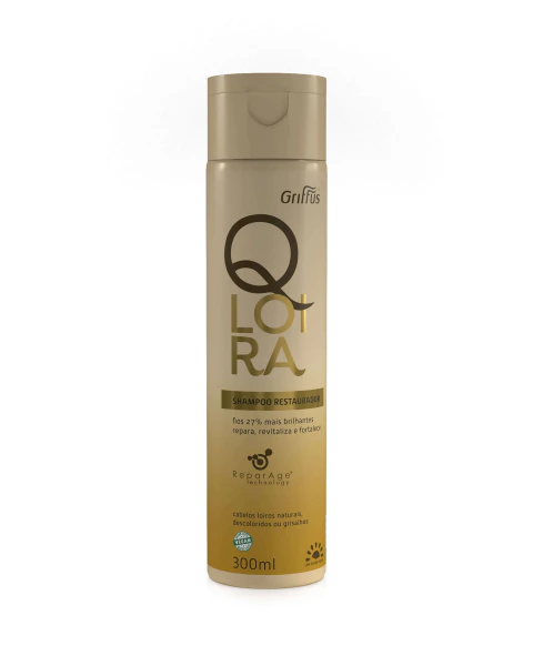Shampoo Restaurador com Filtro Solar QLoira 300 ml - Griffus