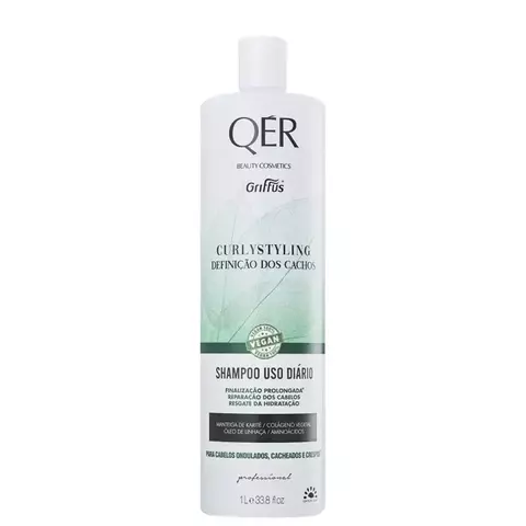 Shampoo CurlyStyling QÉR - Limpeza Suave e Hidratação para Cachos (2A a 4C) - 1L - comprar online