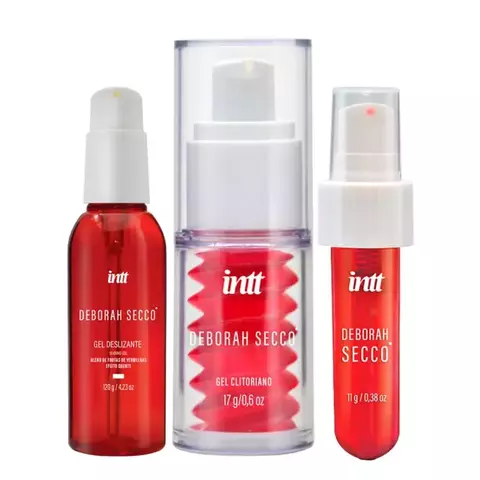 Kit 3X1 Deborah Secco: 3 itens: calda beijável, gel clitoriano e lubrificante com efeito quente. Desperte sua sedução e viva momentos intensos! - comprar online