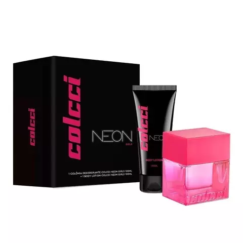 Kit Colcci Neon Girls Femini - Deo Colônia 100ml + Hidratante 100ml