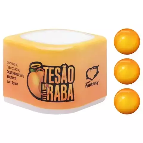 Tesão na Raba Cápsulas de Óleo Corporal Dessensibilizante Excitante 3 Unidades Sexy Fantasy - comprar online