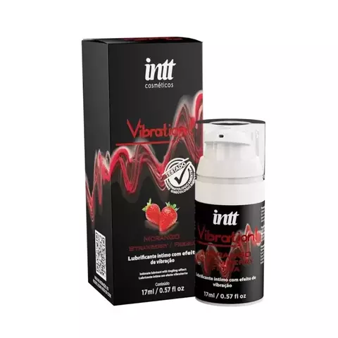 Vibration morango gel com efeito de vibração, pulsação e aquecimento 17ml - comprar online